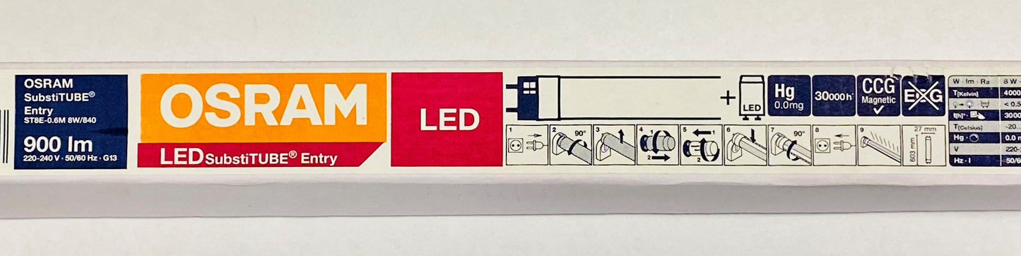 OSRAM LED SubstiTUBE® Entry ST8E-0.6M 8W/840