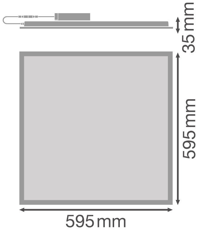 Ledvance LED Paneel 60x60 36W 4000K Koel wit DALI