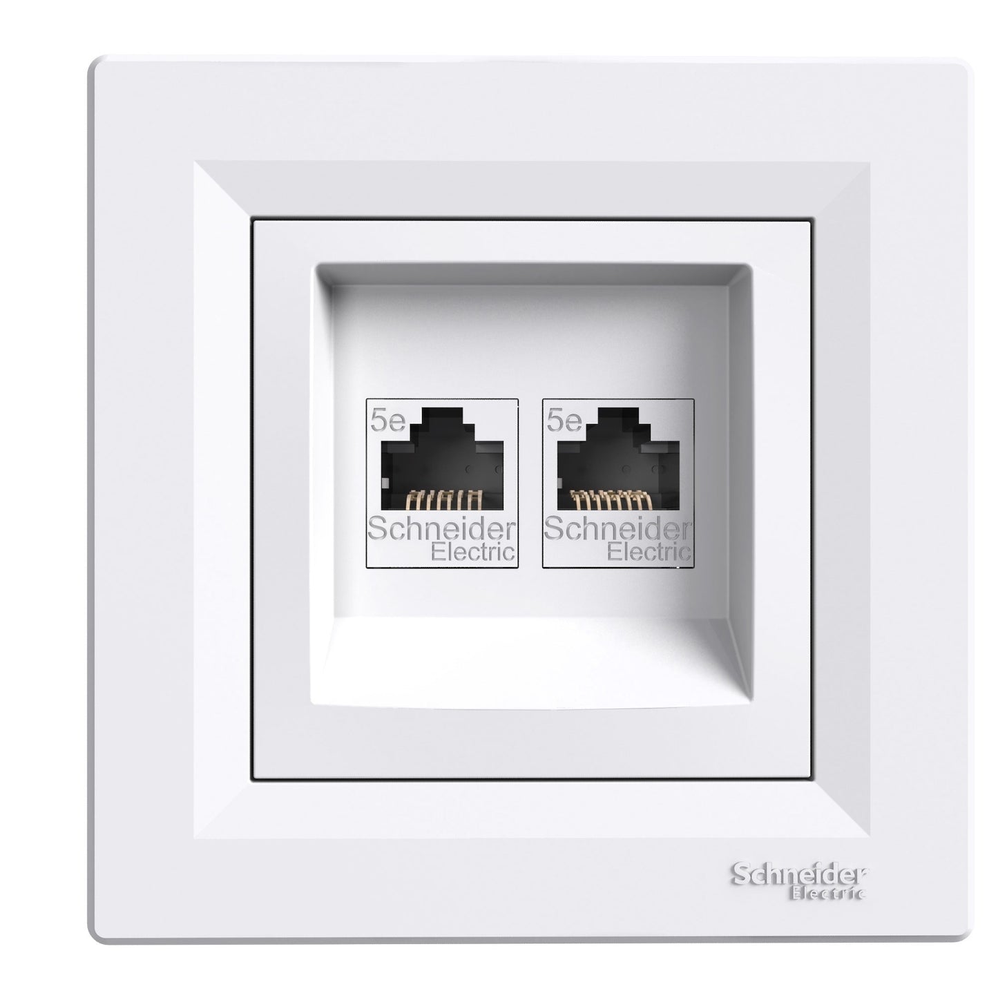 Asfora 2xRJ45-aansluiting CAT5 UTP Contactdoos