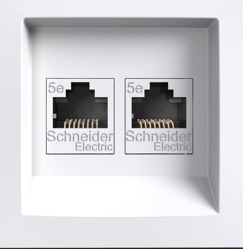 Asfora 2xRJ45-aansluiting CAT5 UTP Contactdoos